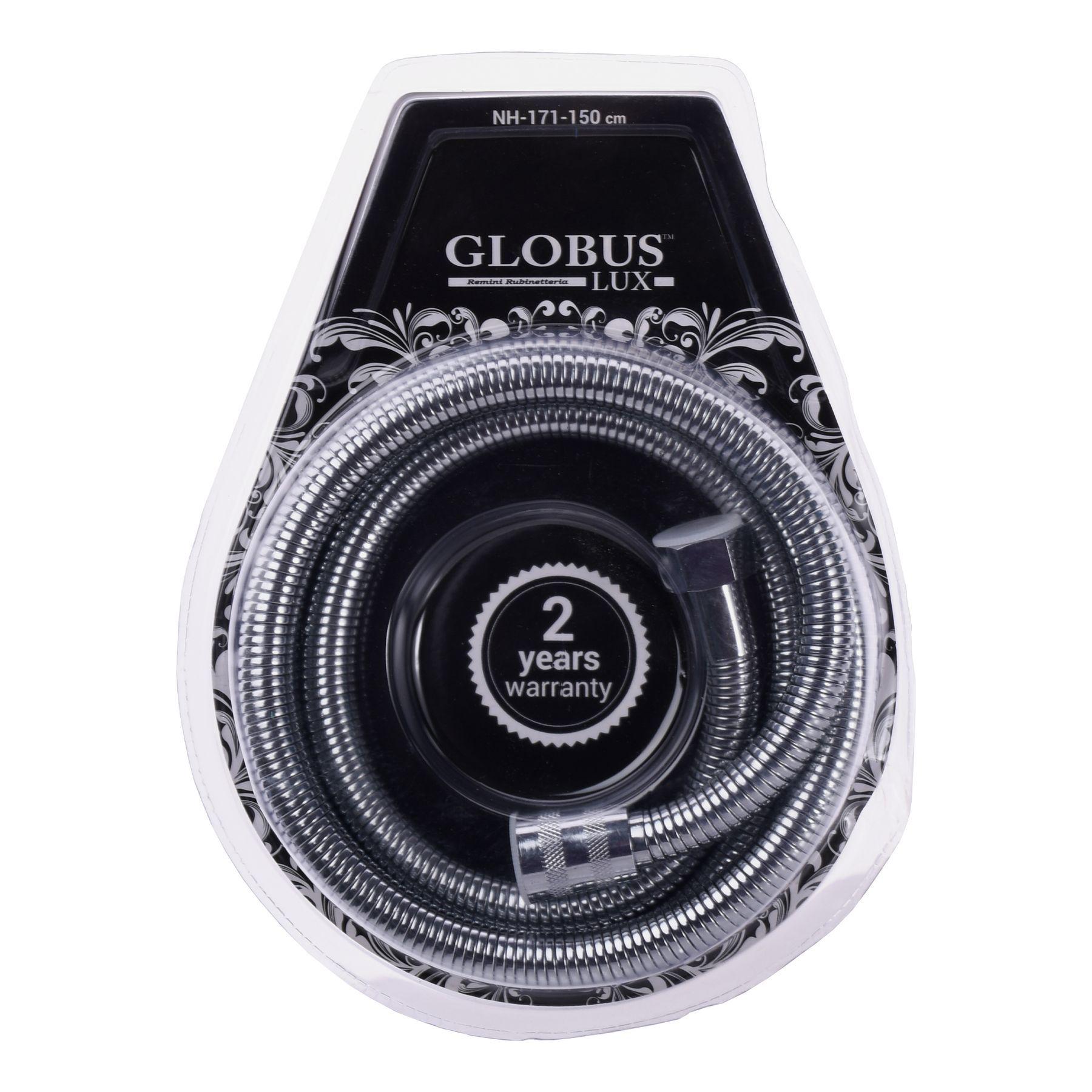 Шланг для душа силиконовый Globus Lux NH-171-150 000013300 1500 мм Хром (110226)