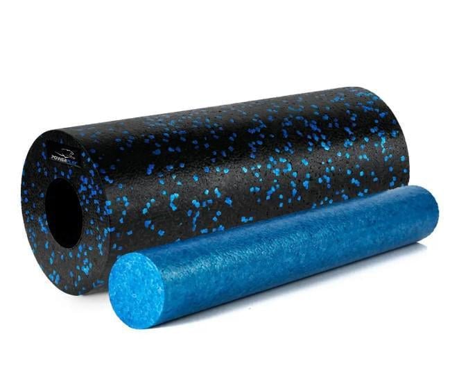 Массажный ролик гладкий PowerPlay PP-4348 2in1 EPP Foam Roller 33x14 см Черный/Синий (60828)