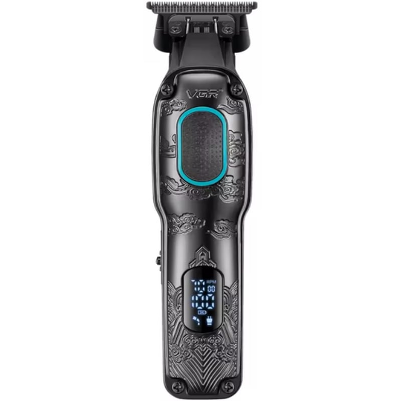Машинка для стрижки VGR V-254 аккумуляторная LED дисплей Green (tf7379)