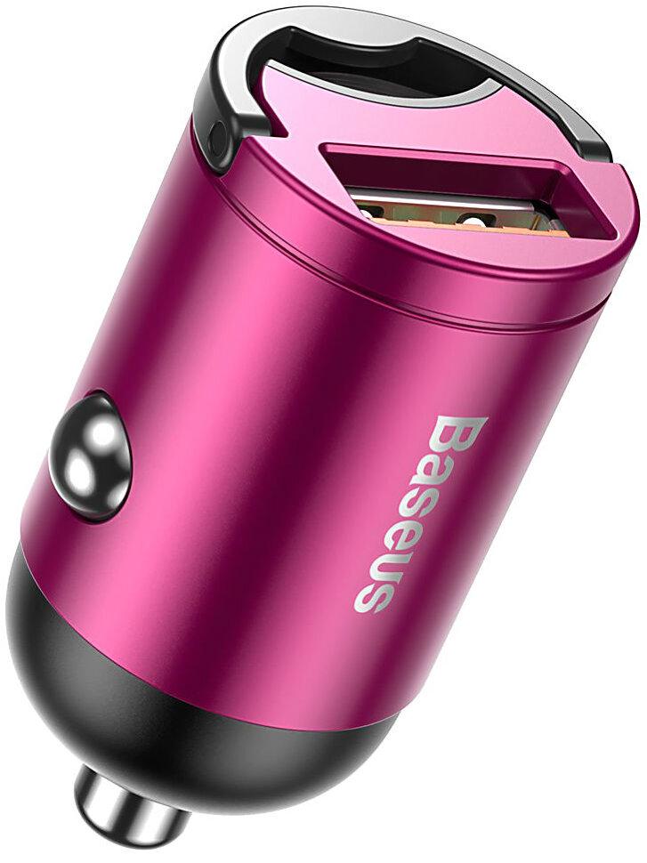 Адаптер автомобільний BASEUS QC3,0 30W 3А Pink (fab2a643) - фото 4