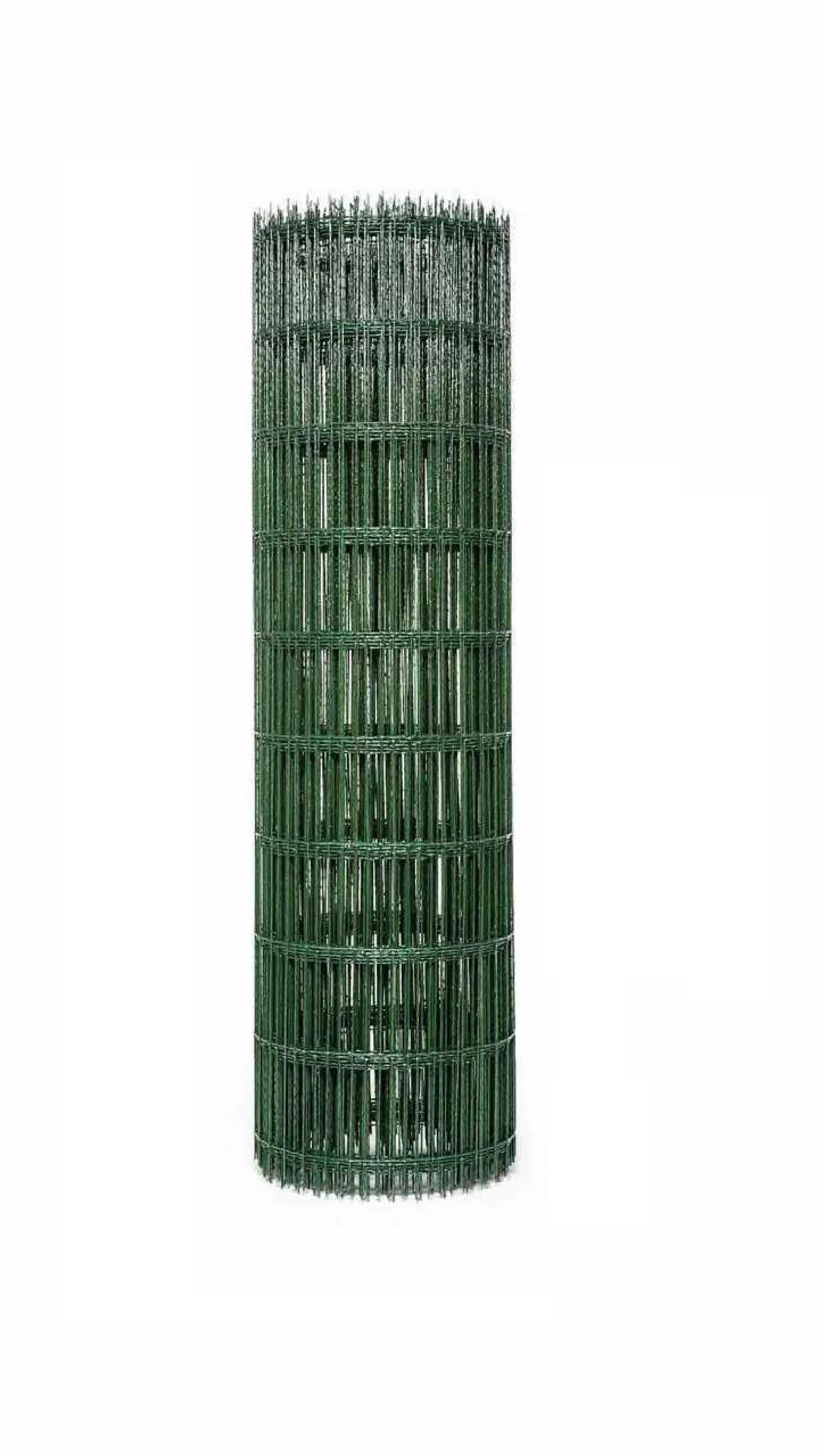 Сітка для огорожі 4 мм/5x20 см/1 м композитна 25 м Зелений (00086)