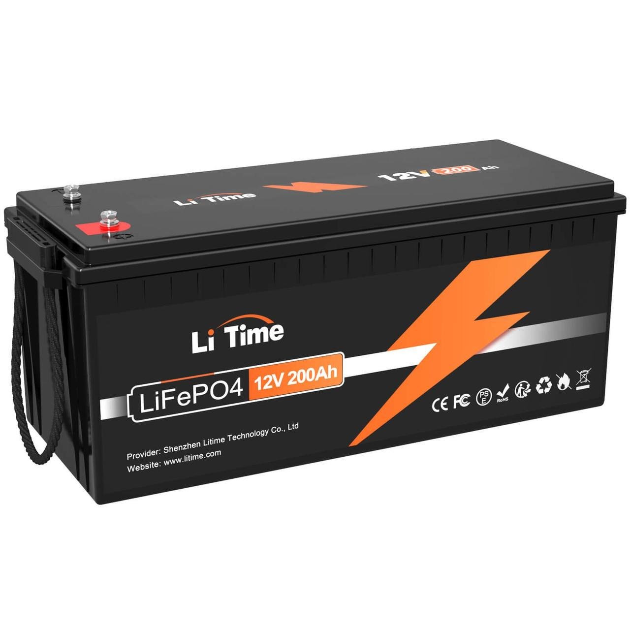 Акумулятор LiTime LiFePO4 12V/200Ah з BMS 100A (2484430453)