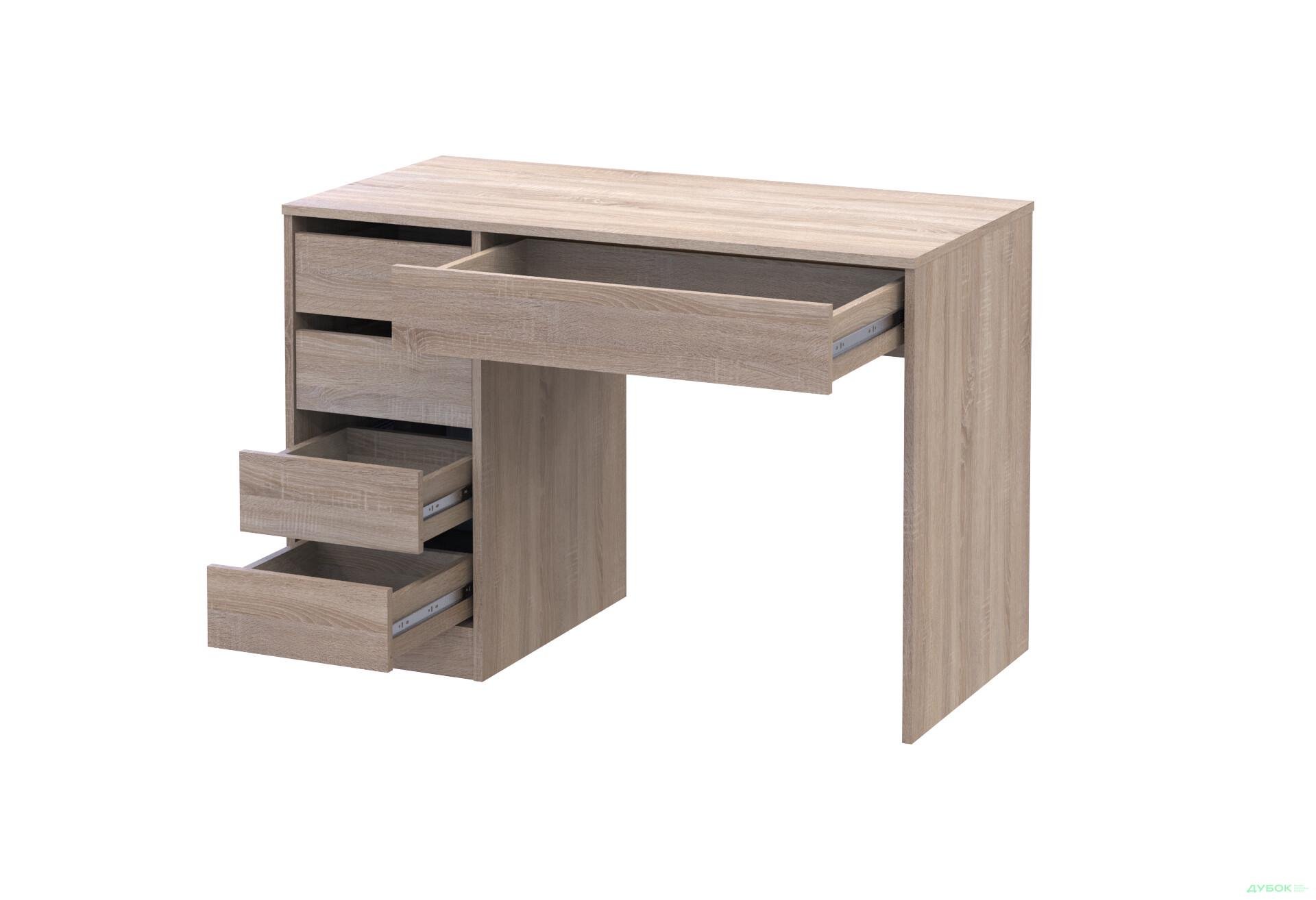 Стол письменный Эрго левый 110х55х75 см Дуб сонома/Дуб сонома (26798695)