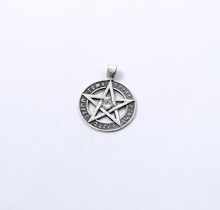 Кулон Maxi Silver 9196 Пентаграмма (89196)