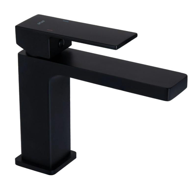Смеситель для раковины Qtap Gemini QTGEM270BLM45674 Black Matt (55995)