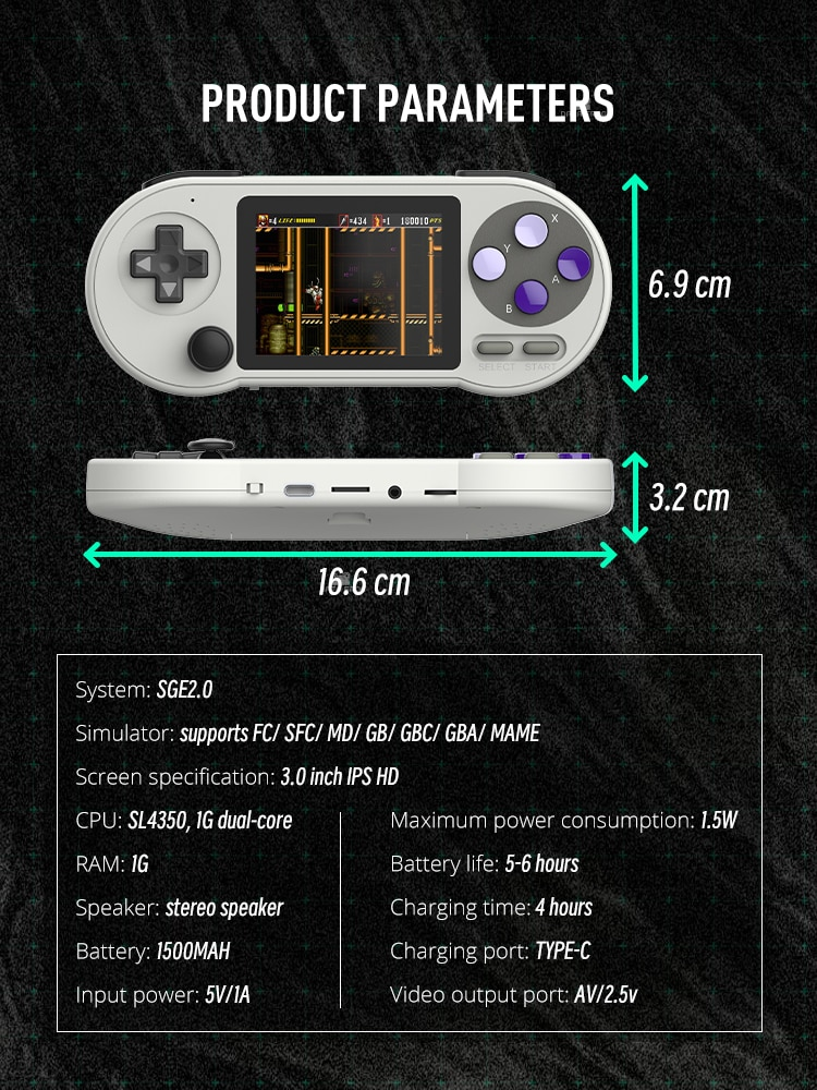 Игровая консоль портативная DATA FROG SF2000 - фото 3