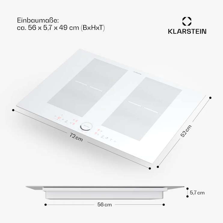 Индукционная плита Klarstein Delicatessa 70 Flex Варочная панель для кухни 7000 Вт (10045604) - фото 3 Индукционная плита Klarstein Delicatessa 70 Flex Варочная панель для кухни 7000 Вт (10045604) - фото 3