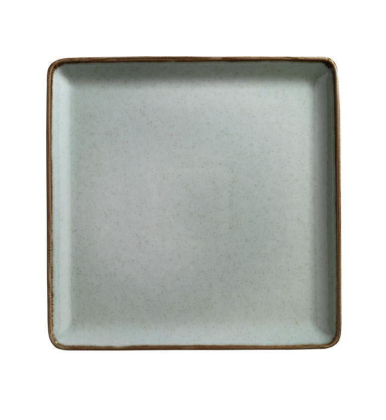 Тарелка квадратная Kutahya Porselen Tan 23х23 см фарфор Зеленый (TAN23DU730P03)