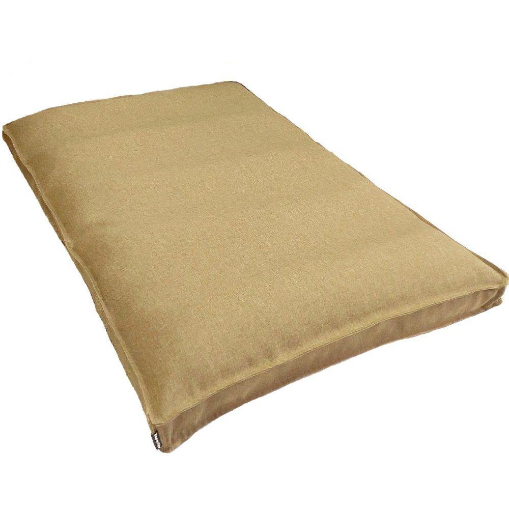 Лежак для собак со съемным чехлом Huge and Tiny 120х80х7 см Песочный (116) - фото 4