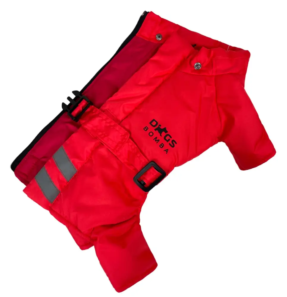 Комбінезон зимовий Dogs Bomba з поясом р. 4 Червоний - фото 3