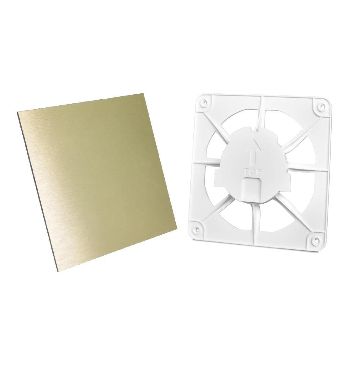 Вентиляційна решітка AirRoxy dRim grill та пластикова панель Алюмінієвий золотий (02-300169)