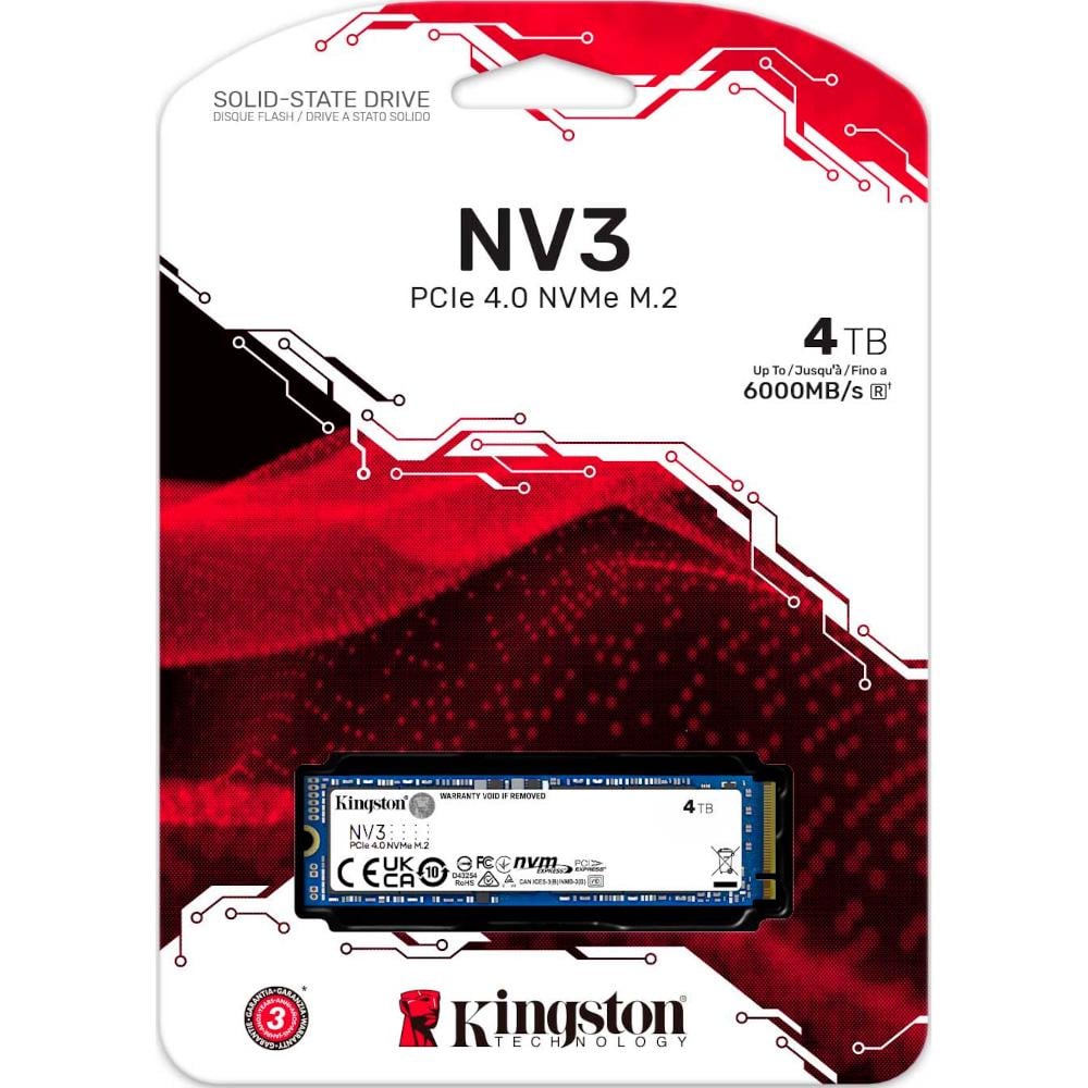 Накопичувач Kingston M.2 NV3 4000GB PCIe 4.0 NVMe (SNV3S/4000G) - фото 5