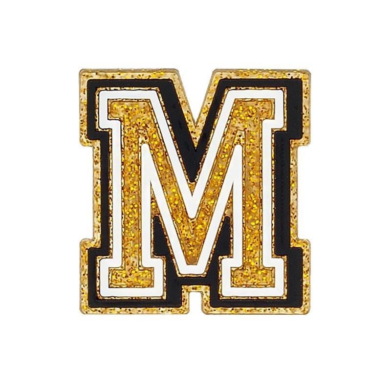 Джибитс для кроксов 5763 Буква M 1 шт. Золотистый (2087785439)