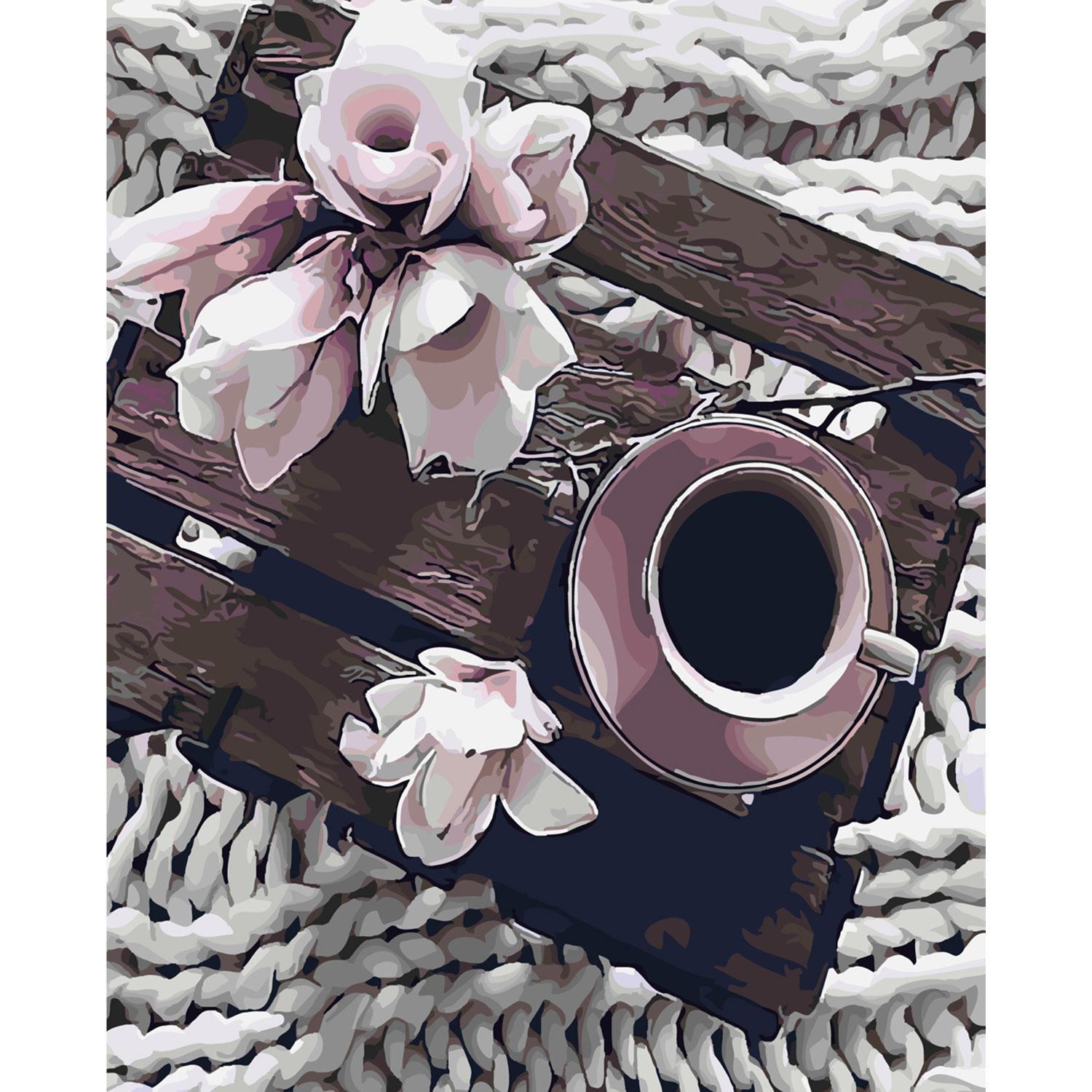 Картина по номерам Strateg Завтрак с цветами 40х50 см (SY6073)