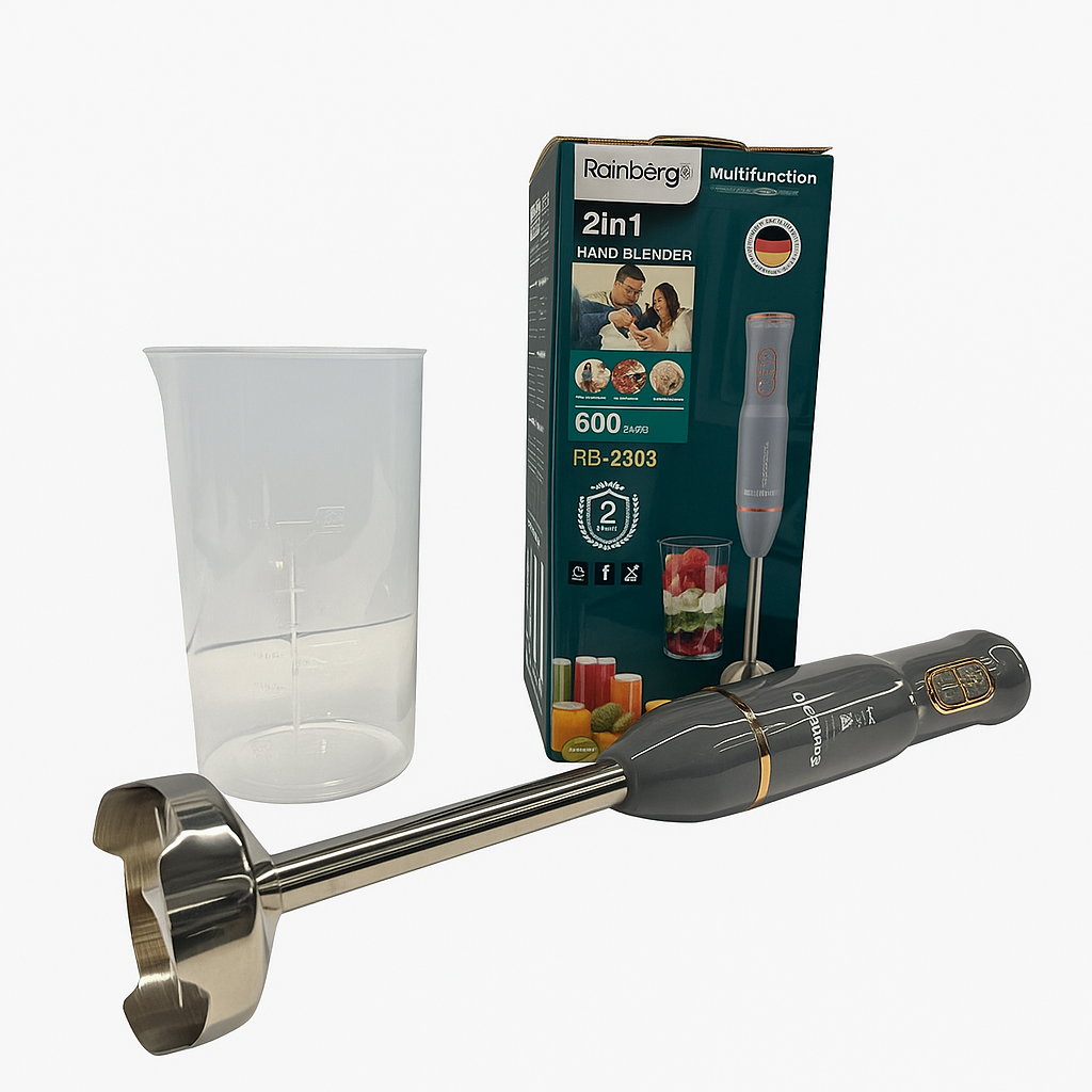 Блендер занурювальний Rainberg RB-2308 з нержавіючої сталі 600 Вт (ML-04920)