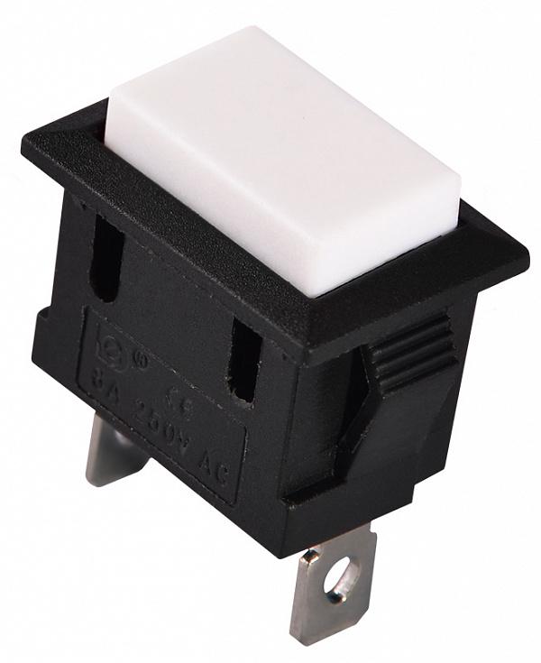 Кнопка АСКО-Укрем PBs-101 WH/B 1NO без подсветки без фиксации 21 мм Белый (A0140040152)