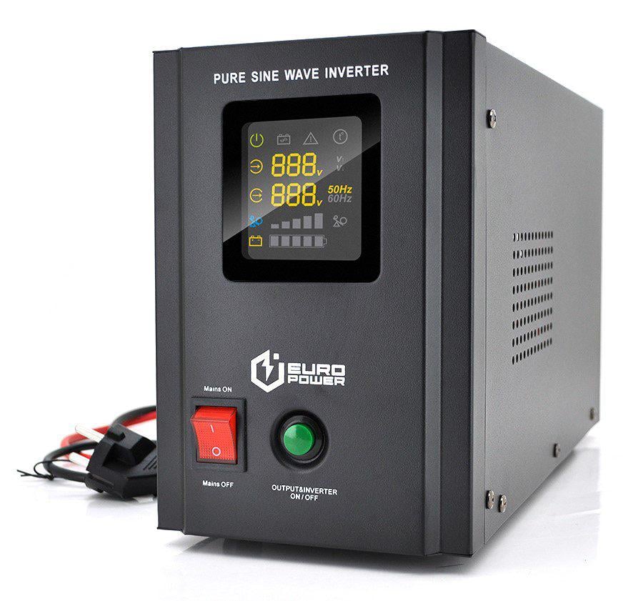Джерело безперебійного живлення Europower PSW-EPBTW24 з правильною синусоїдою 2000VA 1400W АКБ 24В заряд 10/20А (59120)