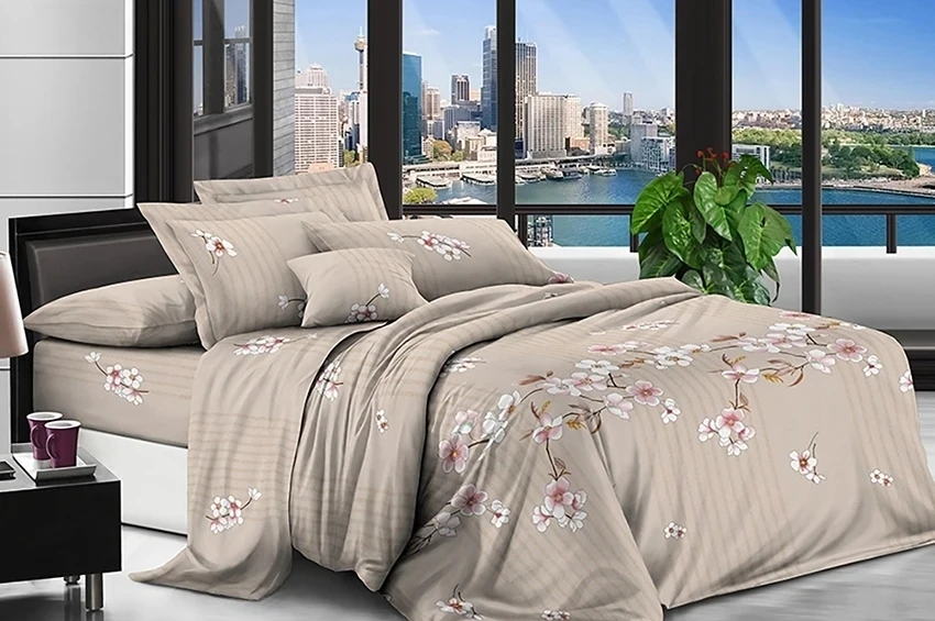 Комплект постельного белья TAG Tekstil BR-256 евро (18266) Комплект постельного белья TAG Tekstil BR-256 евро (18266)