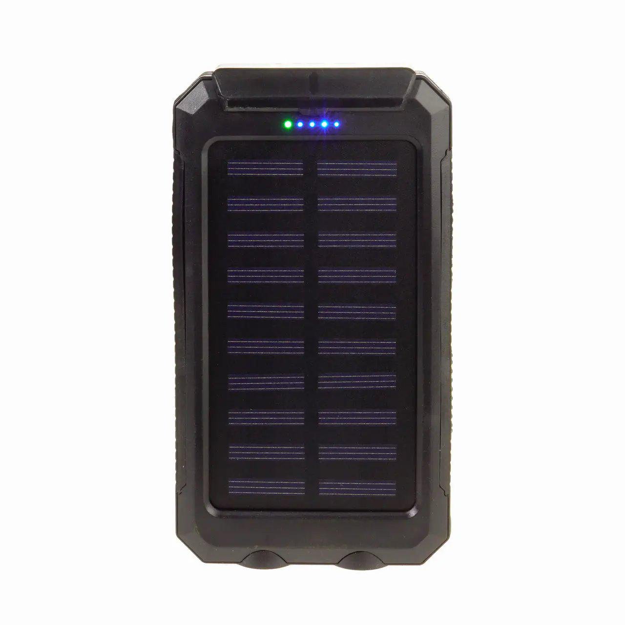 Повербанк Solar фонариком и компасом 20000 mAh Черный