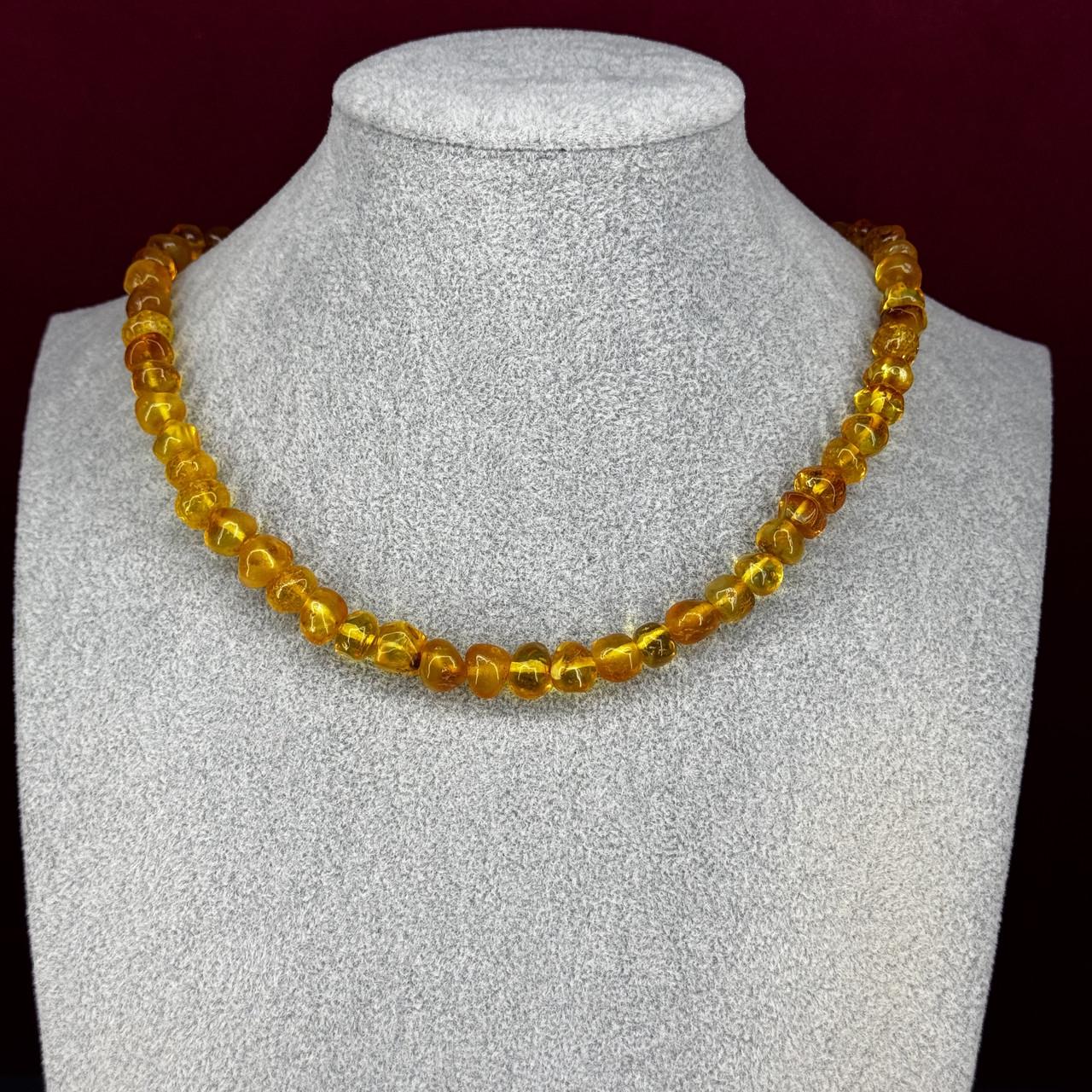 Бусы из янтаря лечебные 44 см (н-873)