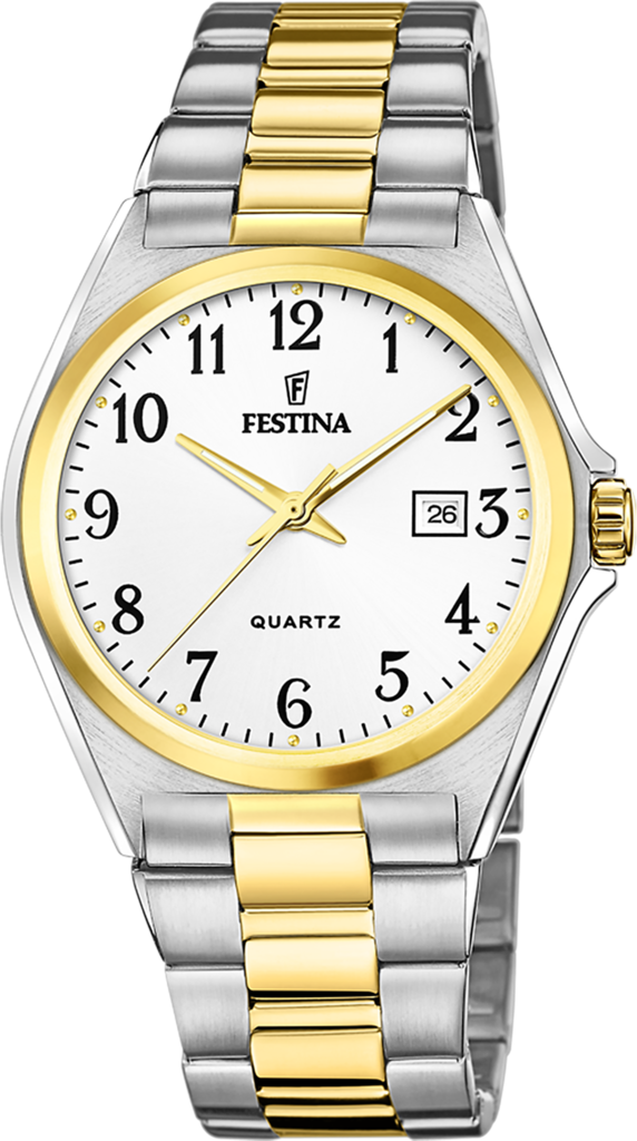 Наручные часы мужские Festina F20554/1 Classics со стальным корпусом WR 50 м и белым циферблатом Наручные часы мужские Festina F20554/1 Classics со стальным корпусом WR 50 м и белым циферблатом