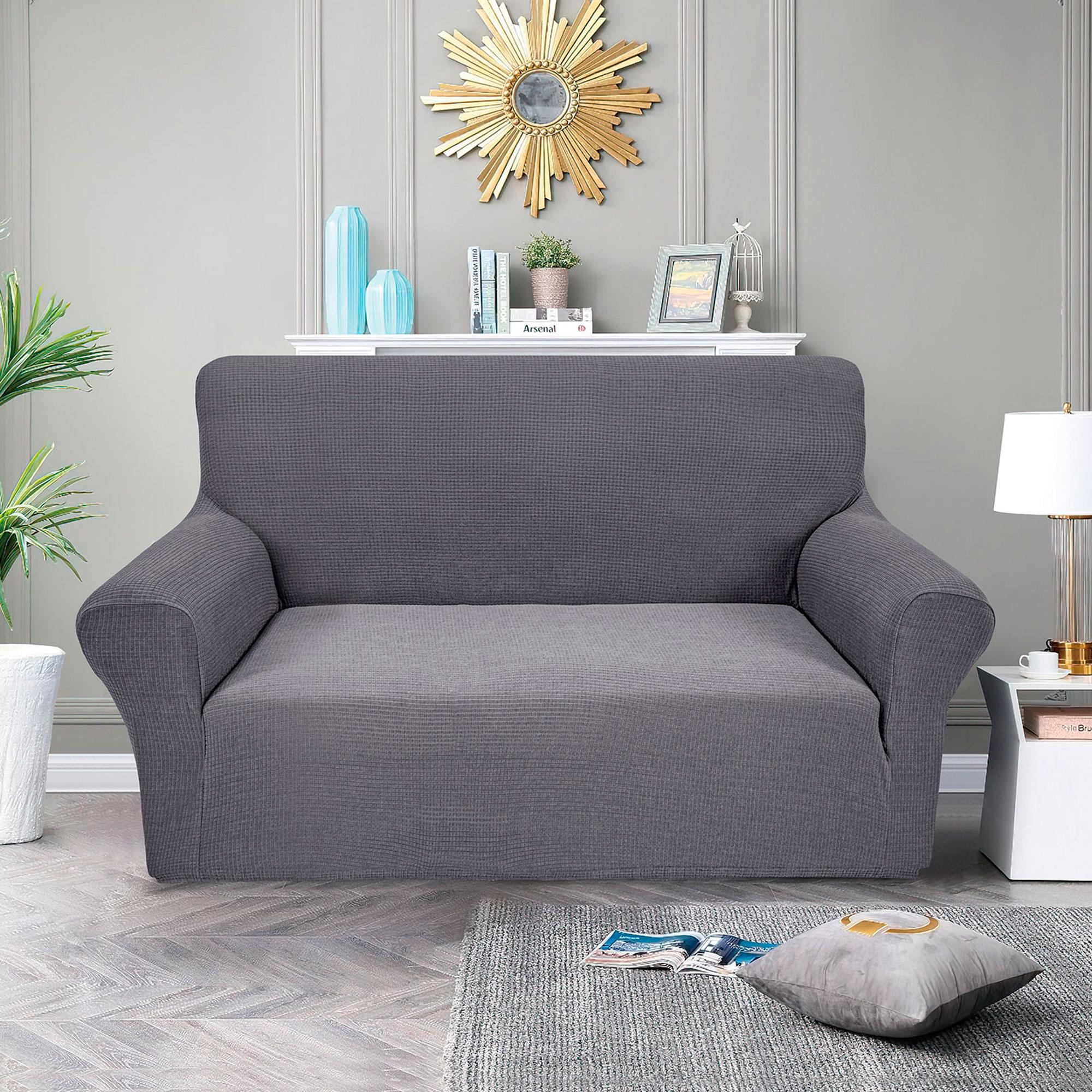 Чохол на диван двомісний Love You Corn Fleece Сірий (81190)