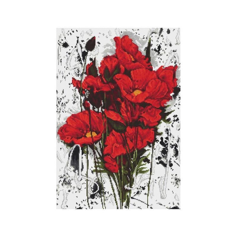 Набор для вышивания крестиком Luca-S B2375 Маки (42313)