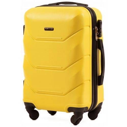 Чемодан пластиковый WIngs 147 ручная кладь Желтый - фото 1 Чемодан пластиковый WIngs 147 ручная кладь Желтый - фото 1