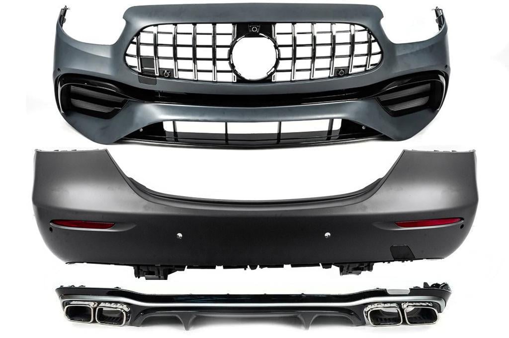 Комплект обвеса GBT AMG E63 с задним бампером 2020-2024 для Mercedes E-сlass W213 2016-2023 Комплект обвеса GBT AMG E63 с задним бампером 2020-2024 для Mercedes E-сlass W213 2016-2023