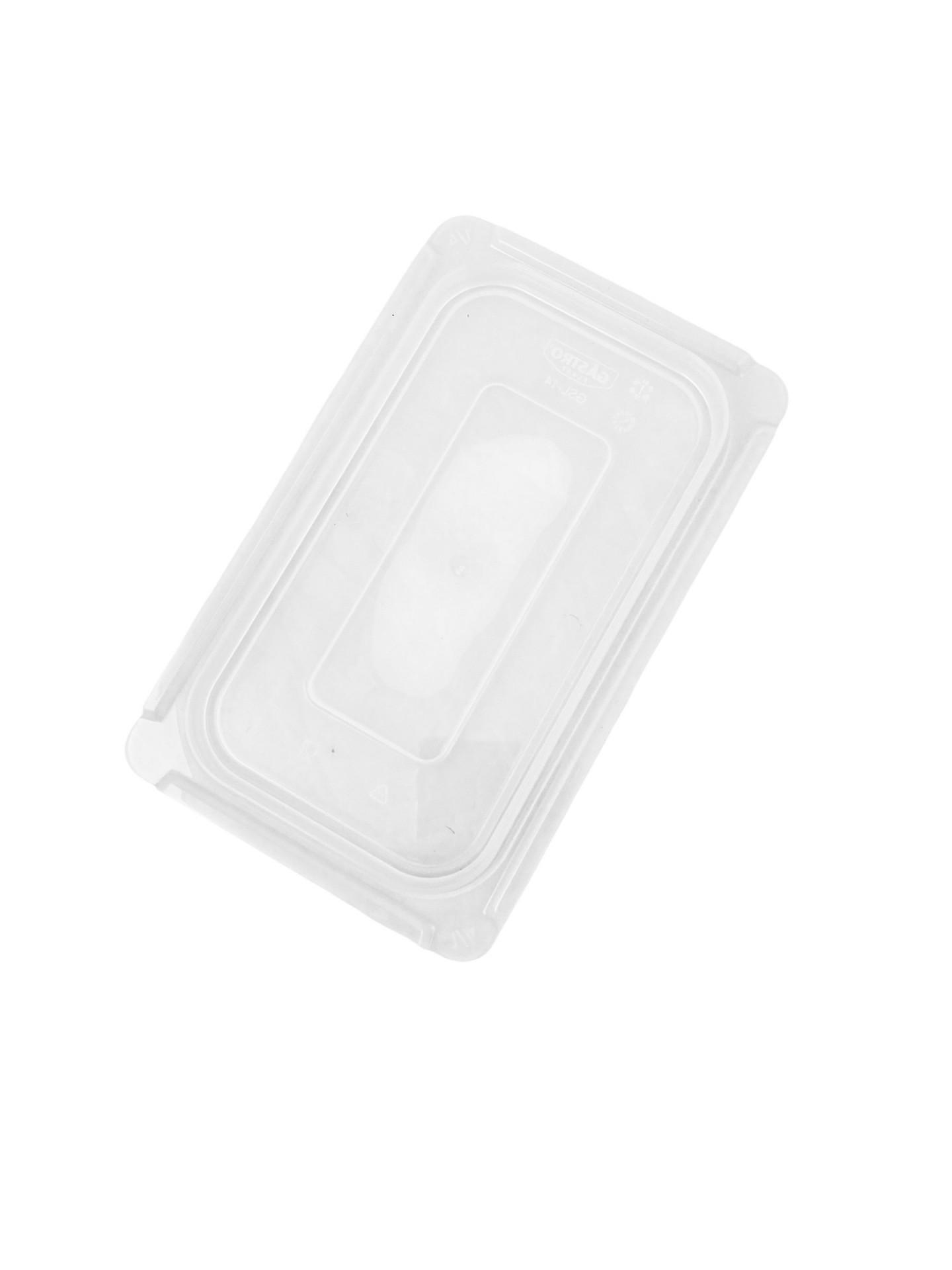 Крышка под гастроемкость GN герметическая из поликарбоната прозрачная 1/4 26,5х16,5 см - фото 2 Крышка под гастроемкость GN герметическая из поликарбоната прозрачная 1/4 26,5х16,5 см - фото 2