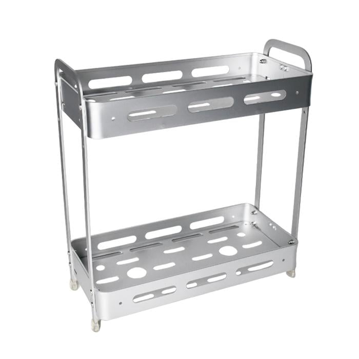 Полка для ванной комнаты двухъярусная Homax прямоугольная алюминиевая 33x15,5x36 см (EBA 3540 AL)