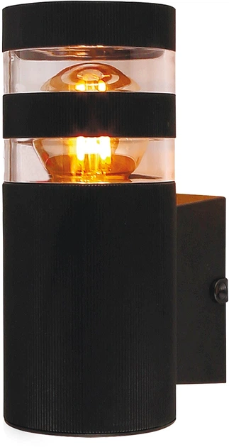 Светильник фасадный Eurolamp DECO L под лампу Е27 IP54 Черный (BRA-1xE27DECOL)