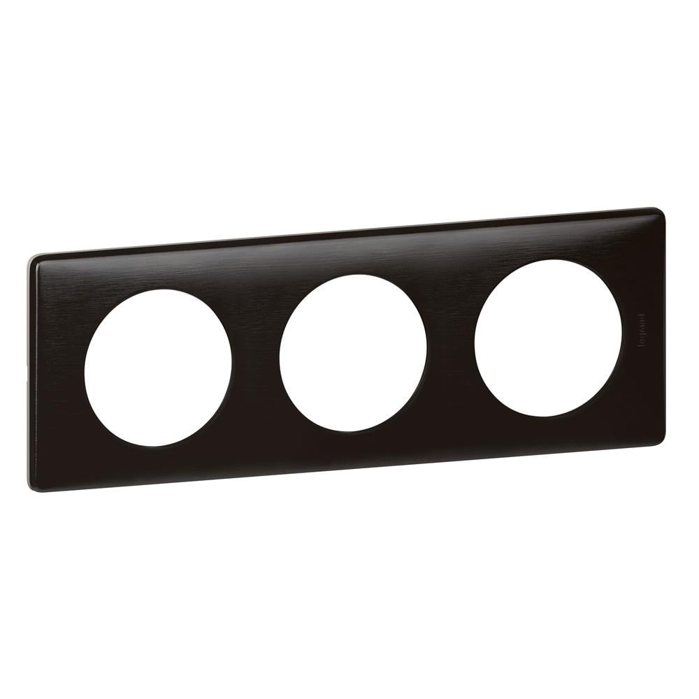 Рамка Legrand Celiane 3п металл Карбон (68983)