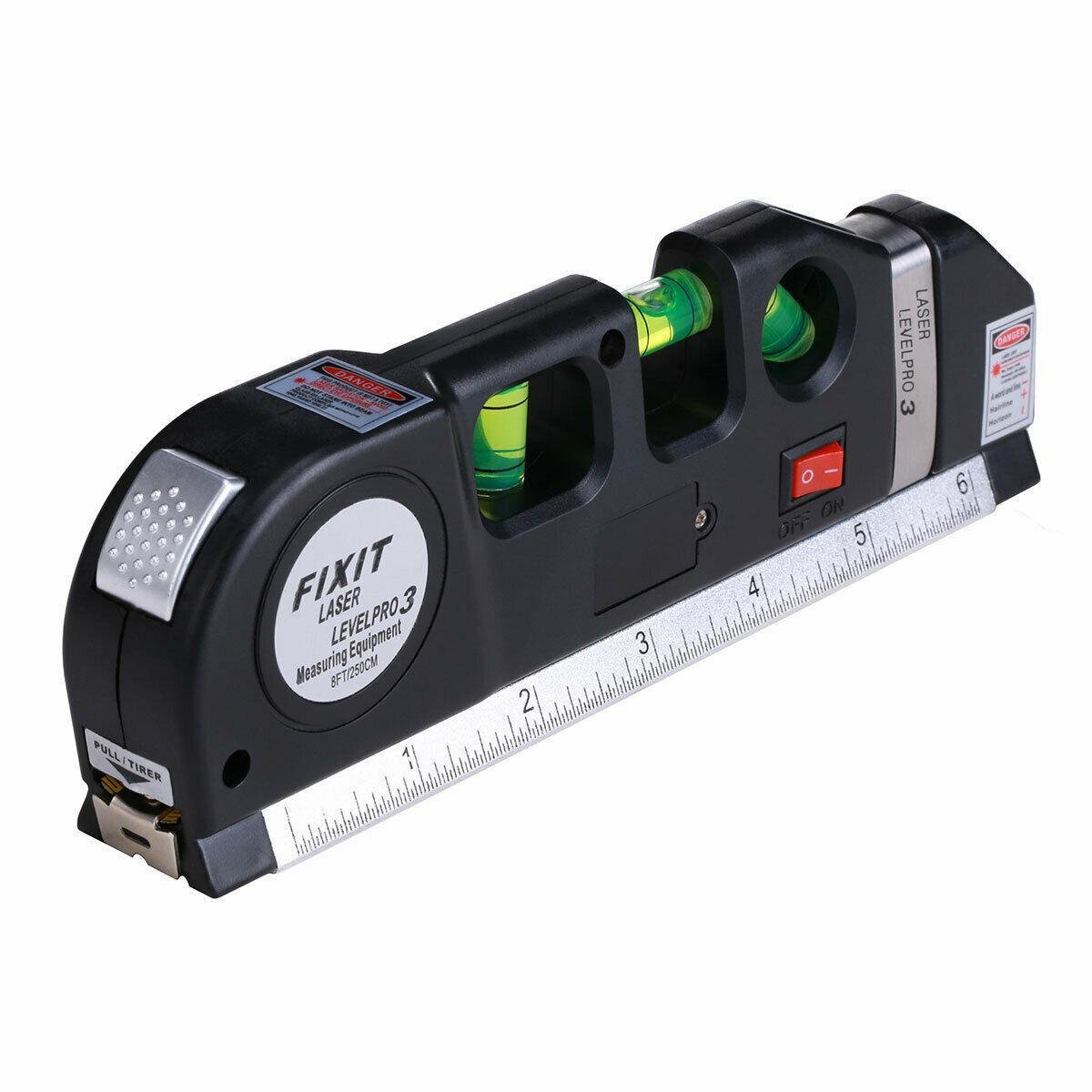 Уровень лазерный level meter c рулеткой и линейкой (2269)