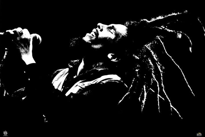Постер плакат Боб Марли/Bob Marley B&W 61x91,5 см