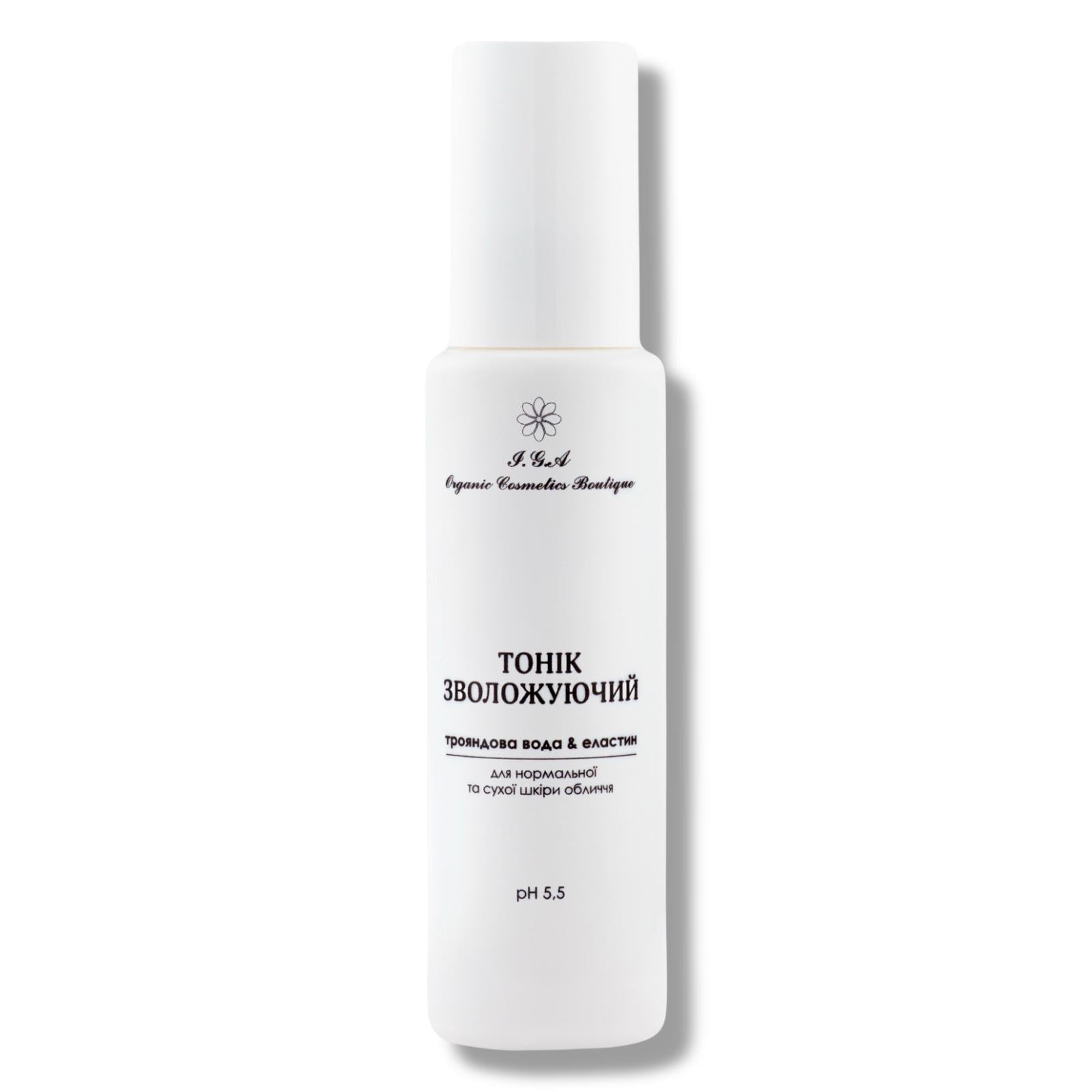 Тонік для обличчя I.G.A Organic Cosmetics Boutique Трояндова вода & еластин 100 мл (ЛТ-0011)