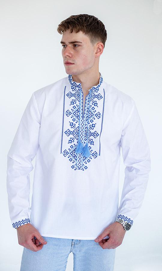 Вишиванка чоловіча Вишиваночка р. 62 Білий (3176-3) - фото 3 Вишиванка чоловіча Вишиваночка р. 62 Білий (3176-3) - фото 3