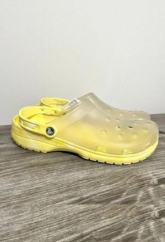 Сабо жіночі Crocs Classic Translucent Bleach Dye Clog Banana р. 37-38 Жовтий (14232) - фото 2 Сабо жіночі Crocs Classic Translucent Bleach Dye Clog Banana р. 37-38 Жовтий (14232) - фото 2