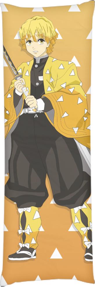 Подушка дакимакура Zenitsu Agatsuma 50x150 см (13531490)