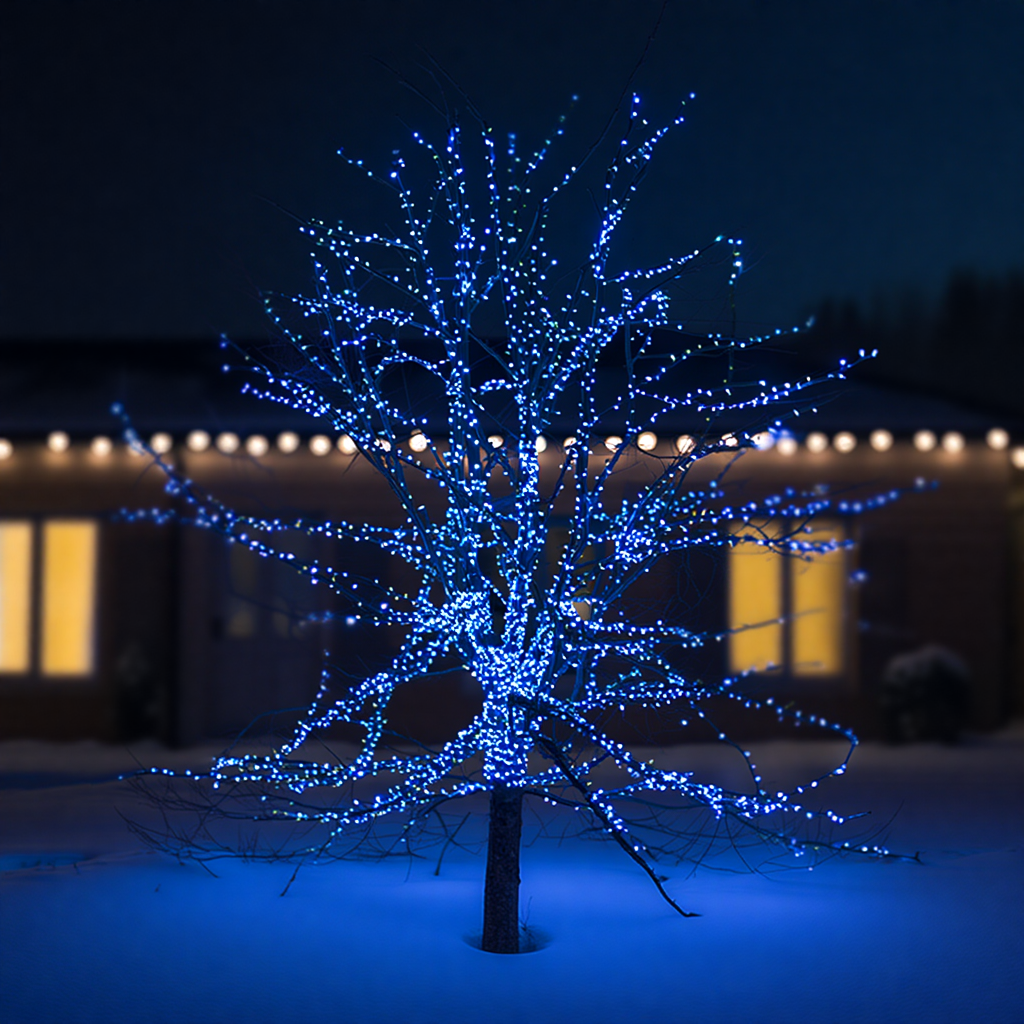 Гірлянда вулична SB1000L100MBBL 100 м 1000 LED із сонячною батареєю Чорний/Синій (29912678) - фото 2 Гірлянда вулична SB1000L100MBBL 100 м 1000 LED із сонячною батареєю Чорний/Синій (29912678) - фото 2