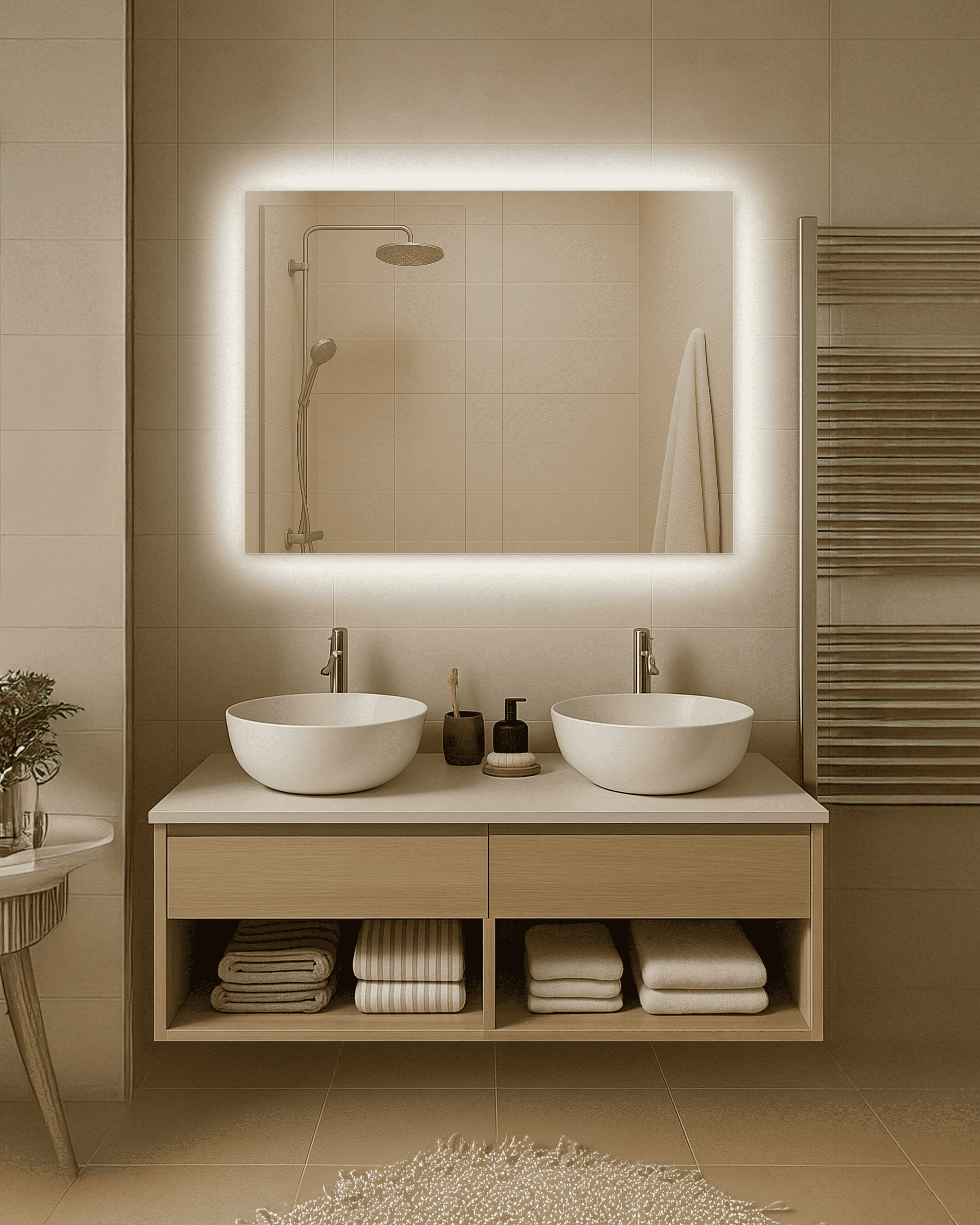 Зеркало с LED подсветкой Шинэйд 600х800 мм (SHINEID 1-600х800)