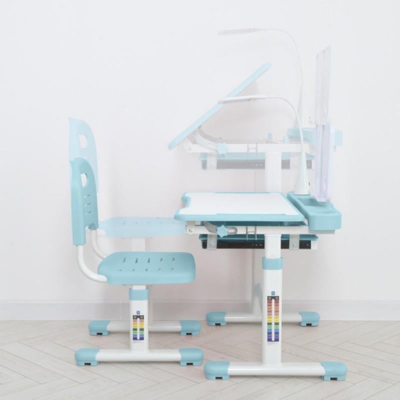 Детская парта Bambi и стул с регулировкой высоты Голубой (M 5068-12) - фото 5 Детская парта Bambi и стул с регулировкой высоты Голубой (M 5068-12) - фото 5