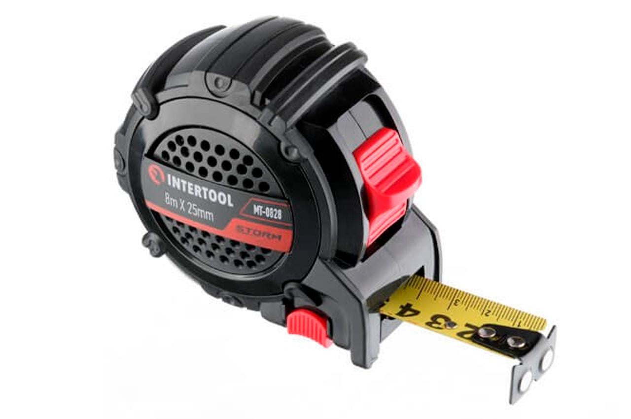 Рулетка Intertool Storm магніт 8 м x 25 мм (MT-0828)