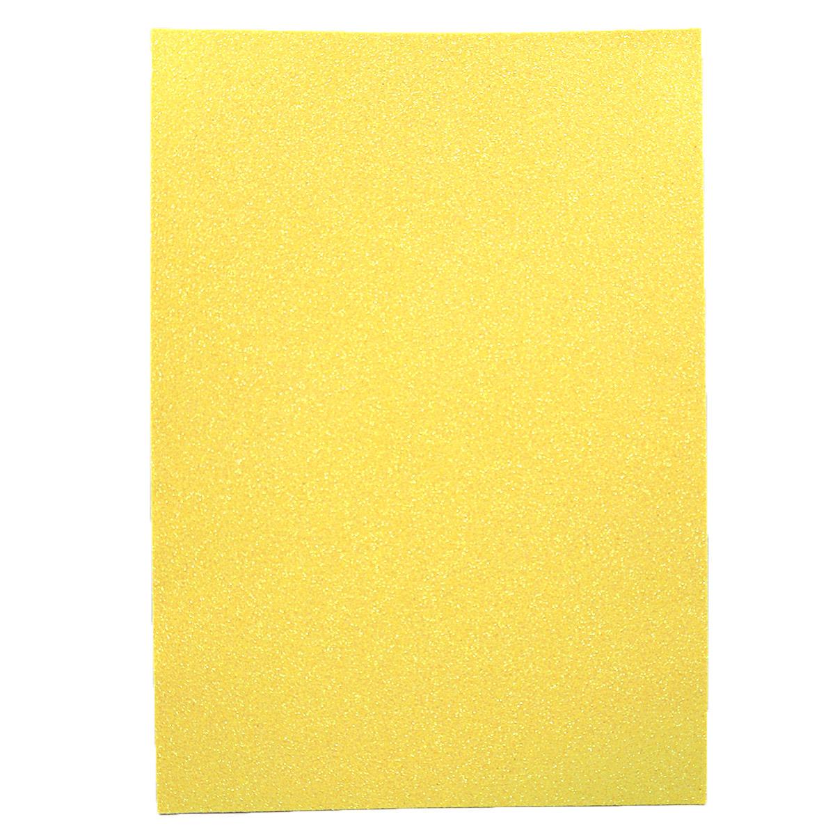 Фоаміран EVA Iridescent HQ А4 з клеєм 1,7 мм 10 арк. в упаковці Блідо-жовтий (MTT-188087)