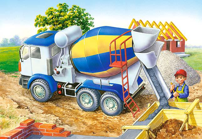Пазли Castorland «Бетономішалка» 32x23 см 60 деталей