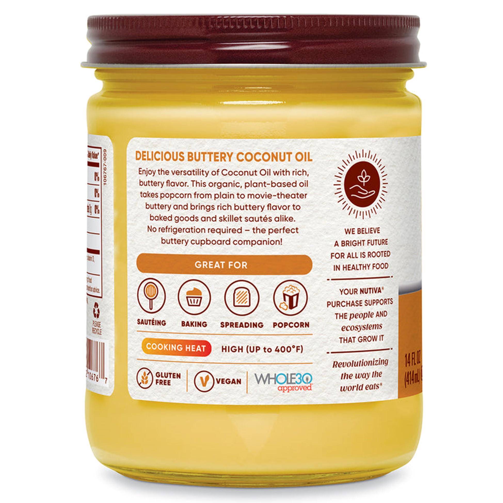Масло кокосовое NUTIVA Organic Coconut Oil 414 мл (1325) - фото 3
