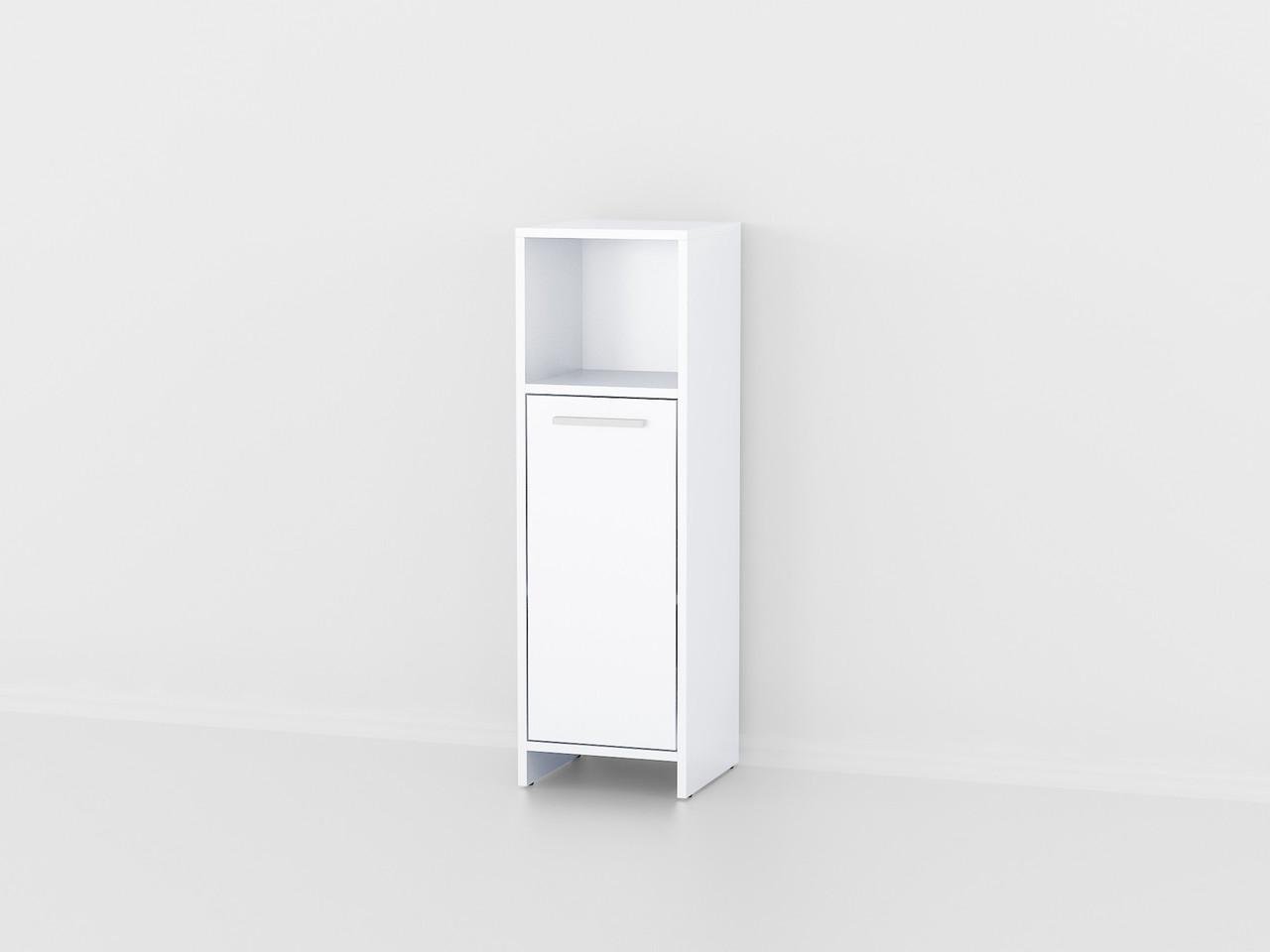 Пенал з полицею та дверцятами Moreli Forte Wilmer 950x300x300 мм Білий (id27-0000-18-white)