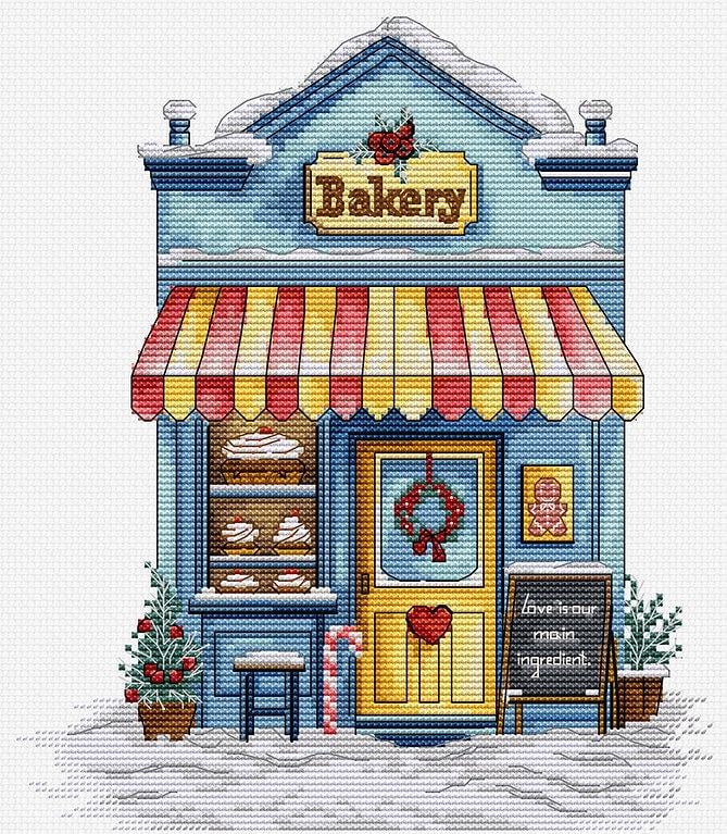 Набор для вышивания крестом Luca-S B1430 Кондитерская Пекарня (B1430)