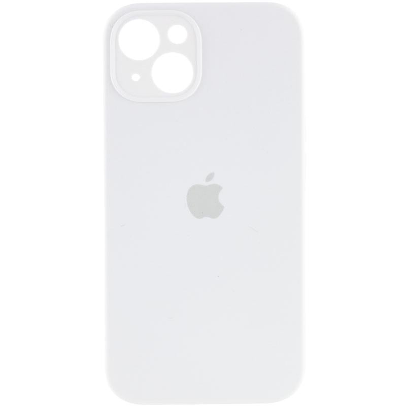 Противоударный чехол Silicone Case Full Camera Protective AA для Apple iPhone 14 6.1" Белый/White
