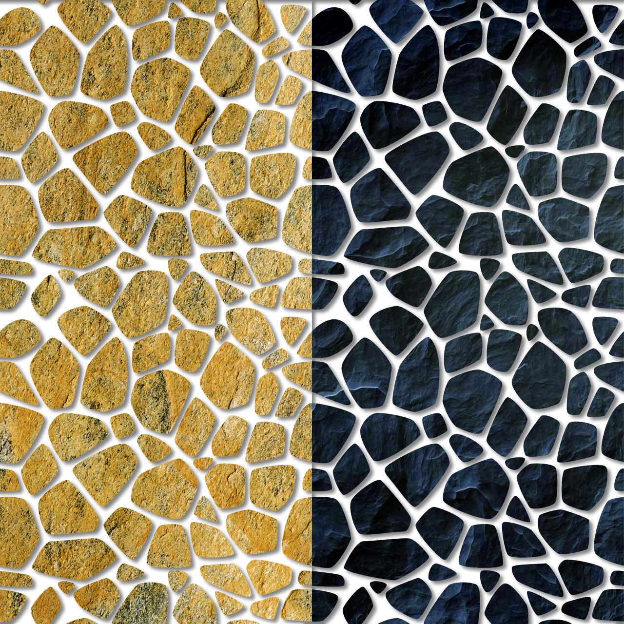 Трафарет Камінь багаторазовий для штукатурки 480х480х3 мм (tds-9) - фото 2